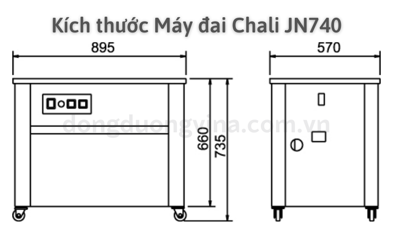 Máy đai thùng Chali JN740
