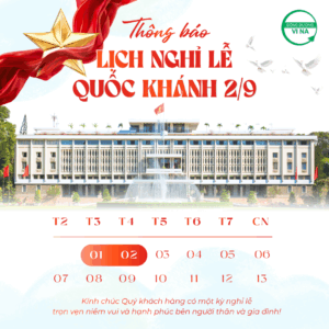 THÔNG BÁO LỊCH NGHỈ LỄ QUỐC KHÁNH 02/09/2026