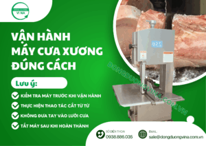 ĐỂ VẬN HÀNH MÁY CƯA XƯƠNG THỊT ĐÔNG LẠNH CẦN LƯU Ý NHỮNG ĐIỂM NÀO?